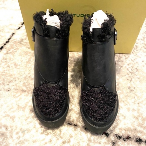 Leon Max Leather Wedge Boot - Picture 7 of 15